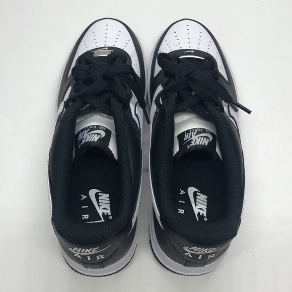 Men’s Nike Air Force 1 Low '07 White Swoosh Panda DV0788-001 NWOB - Picture 5 of 5